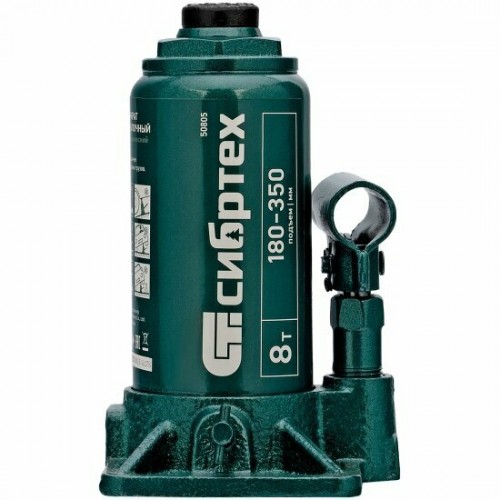 Домкрат бутылочный гидравлический Сибртех 50805 8 т 180-350 мм 2