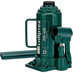 Домкрат бутылочный гидравлический Сибртех 50807 12 т 205-400 мм