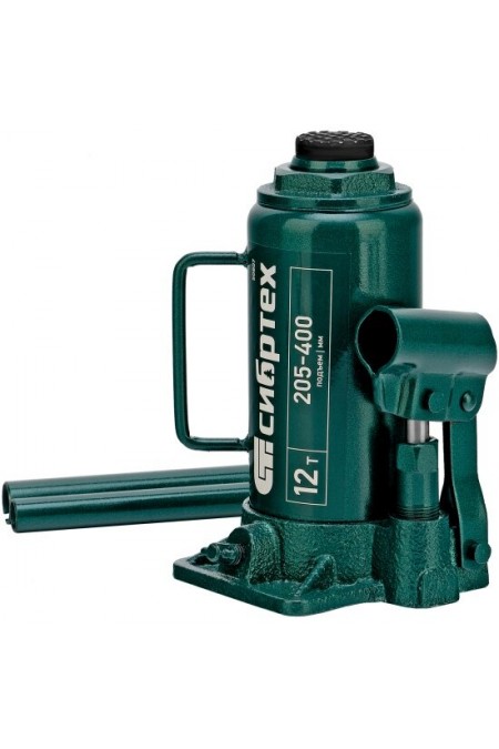 Домкрат бутылочный гидравлический Сибртех 50807 12 т 205-400 мм 