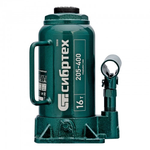 Домкрат бутылочный гидравлический Сибртех 50808 16 т 205-400 мм 1