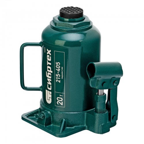 Домкрат бутылочный гидравлический Сибртех 50809 20 т 215-405 мм 