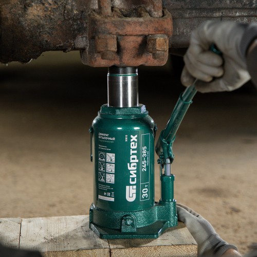 Домкрат бутылочный гидравлический Сибртех 50810 30 т 245-385 мм 1