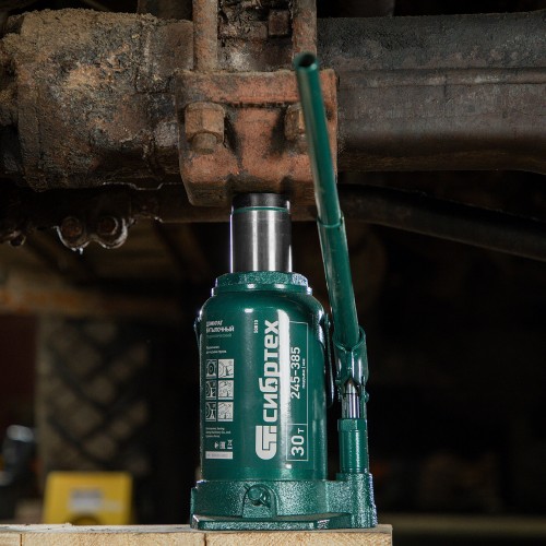 Домкрат бутылочный гидравлический Сибртех 50810 30 т 245-385 мм 2