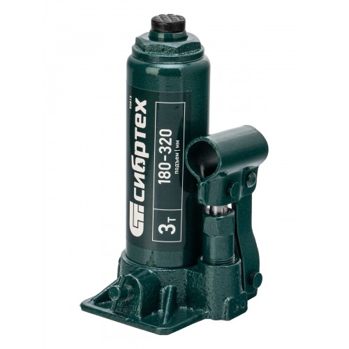 Домкрат бутылочный гидравлический Сибртех 50813 3 т 180-320 мм 8