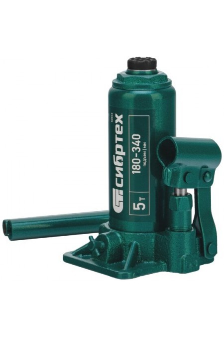 Домкрат бутылочный гидравлический Сибртех 50814 5 т 180-340 мм 