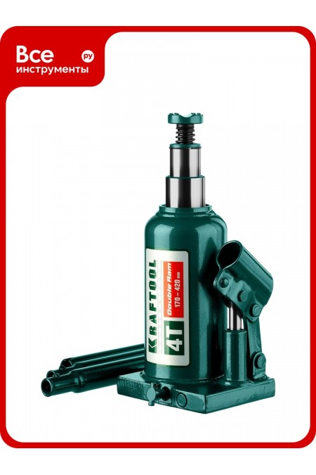 Домкрат гидравлический бутылочный KRAFTOOL 43463-4 