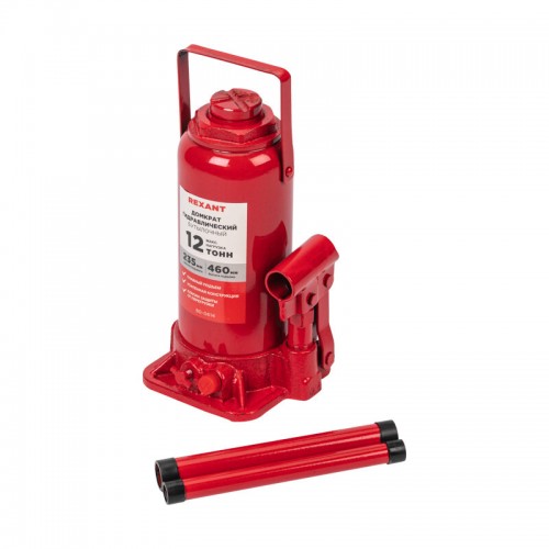 Домкрат гидравлический бутылочный Rexant 80-0614 12т 1