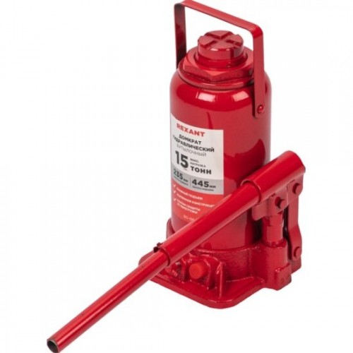 Домкрат гидравлический бутылочный Rexant 80-0615 15т 1