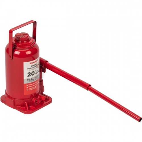 Домкрат гидравлический бутылочный Rexant 80-0616 20т 2