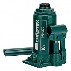 Домкрат гидравлический бутылочный Сибртех 10 т 190-370 мм (50806)