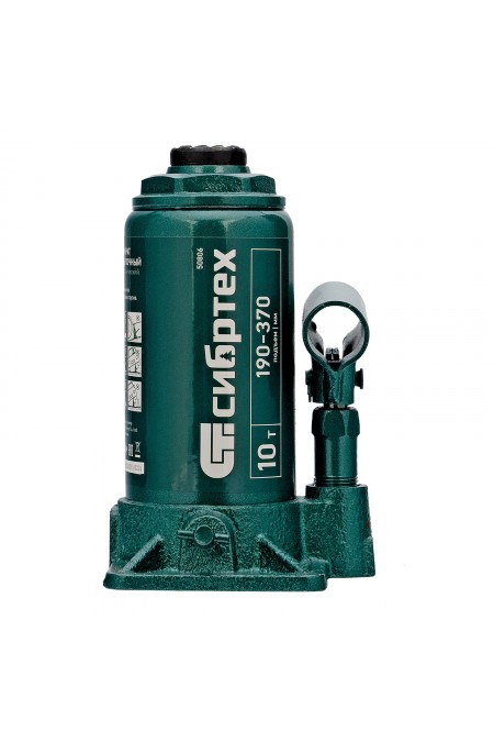 Домкрат гидравлический бутылочный Сибртех 10 т 190-370 мм (50806) 2