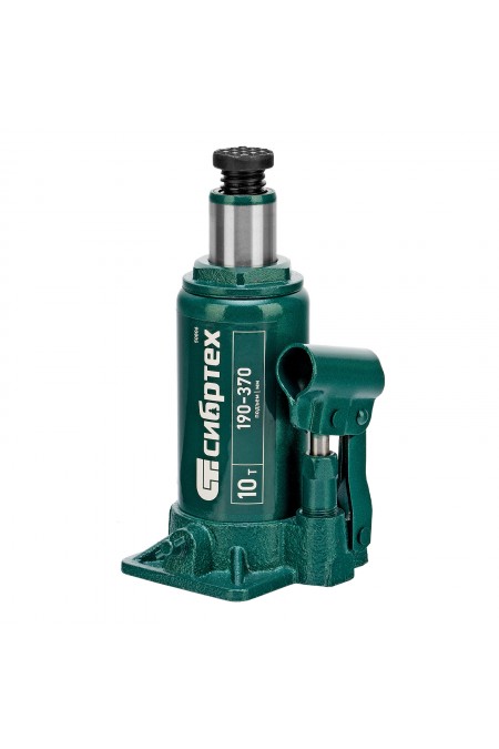 Домкрат гидравлический бутылочный Сибртех 10 т 190-370 мм (50806) 4
