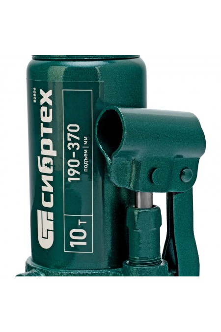 Домкрат гидравлический бутылочный Сибртех 10 т 190-370 мм (50806) 7