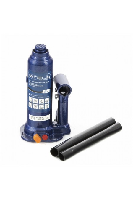 Домкрат гидравлический бутылочный Stels 51160 2т 