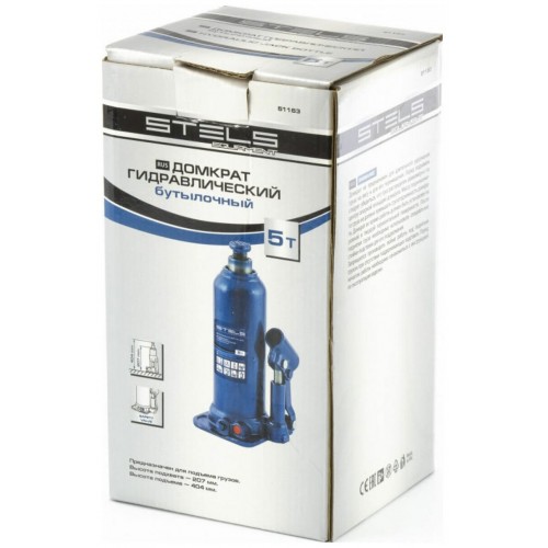 Домкрат гидравлический бутылочный Stels 51163 5т 3
