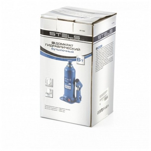 Домкрат гидравлический бутылочный Stels 51164 6т 2