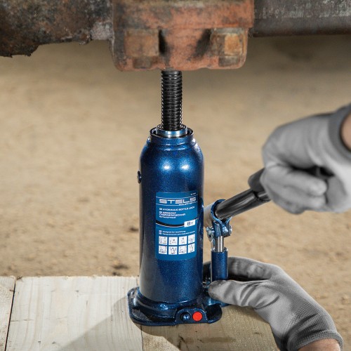 Домкрат гидравлический бутылочный Stels 51165 8т 6