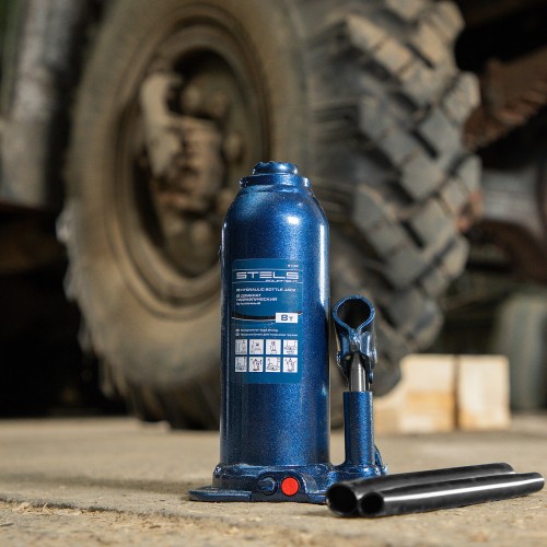 Домкрат гидравлический бутылочный Stels 51165 8т 7