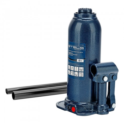 Домкрат гидравлический бутылочный Stels 51165 8т 8