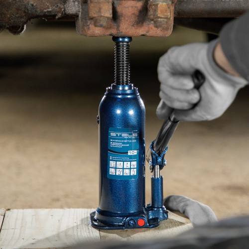 Домкрат гидравлический бутылочный Stels 51166 10 т 6