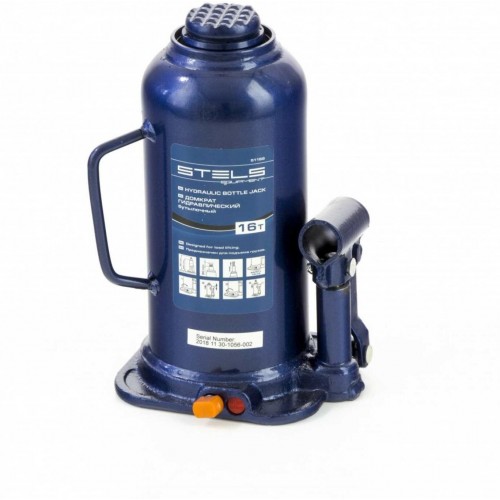 Домкрат гидравлический бутылочный Stels 51168 16т 1
