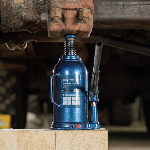 Домкрат гидравлический бутылочный Stels 51169 20 т h подъема 235-445 мм 3