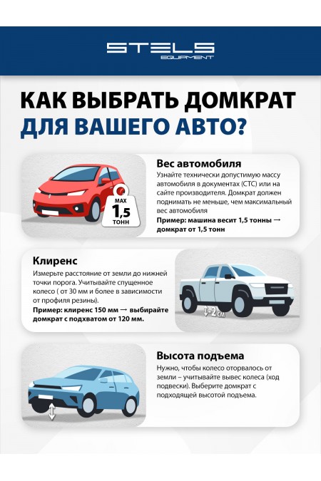 Домкрат гидравлический бутылочный Stels 51174 4т 4