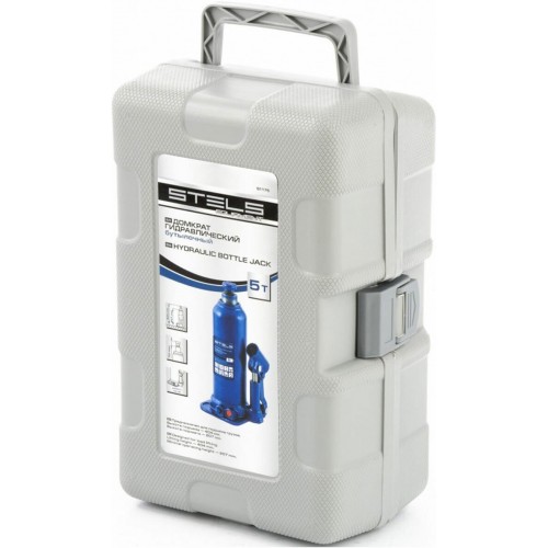 Домкрат гидравлический бутылочный Stels 51175 5т 5