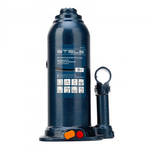 Домкрат гидравлический бутылочный Stels 51175 5т 8