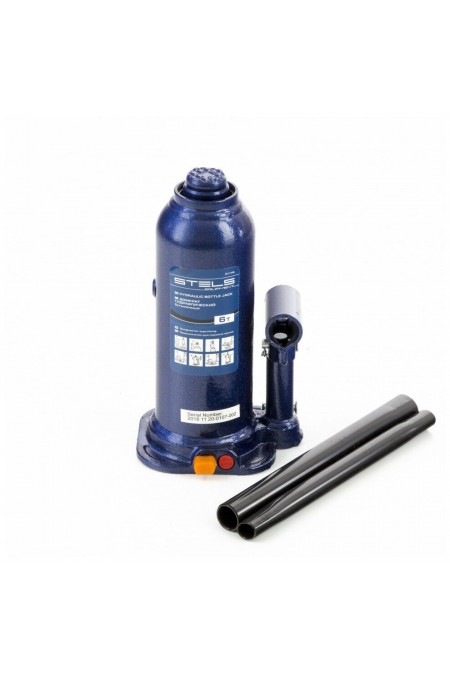 Домкрат гидравлический бутылочный Stels 51176 6т 