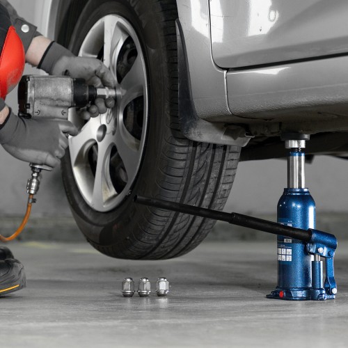 Домкрат гидравлический бутылочный Stels 51176 6т 7