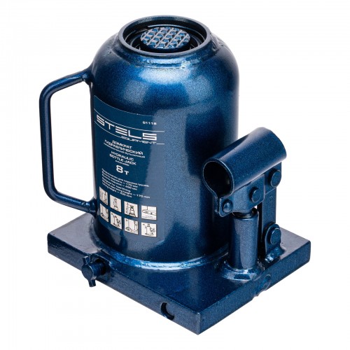 Домкрат гидравлический бутылочный телескопический Stels 51118 8т 7