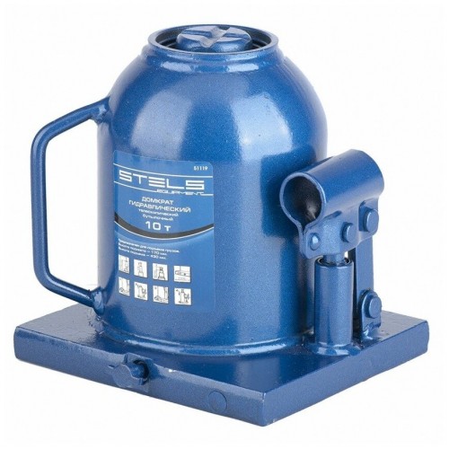 Домкрат гидравлический бутылочный телескопический Stels 51119 10т 