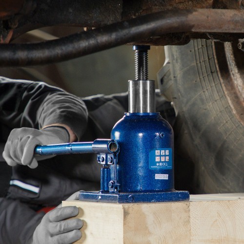 Домкрат гидравлический бутылочный телескопический Stels 51119 10т 7