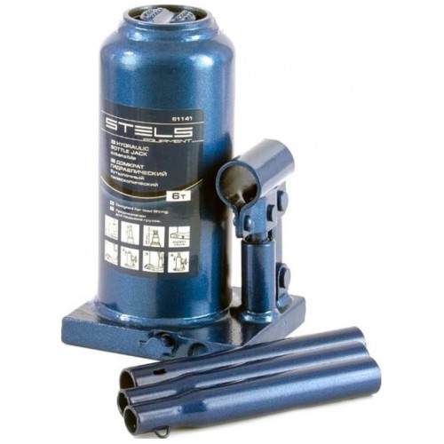 Домкрат гидравлический бутылочный телескопический Stels 51141 6т 1