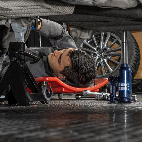 Домкрат гидравлический бутылочный телескопический Stels 51144 2т 2