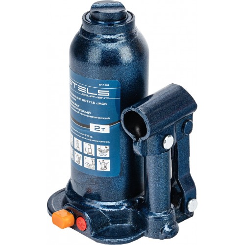 Домкрат гидравлический бутылочный телескопический Stels 51144 2т 5