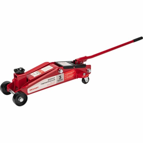 Домкрат гидравлический подкатной Rexant 80-0606 3т 