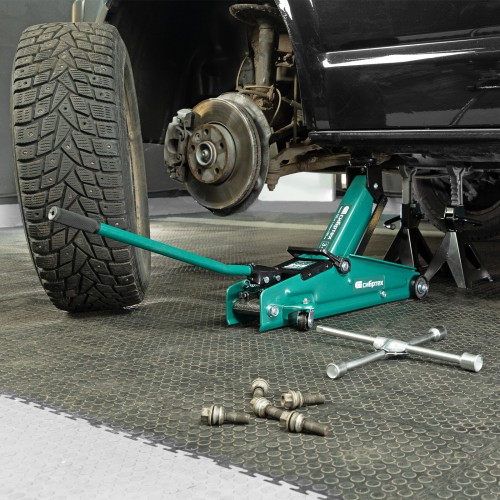 Домкрат гидравлический подкатной Сибртех 135-400мм 4