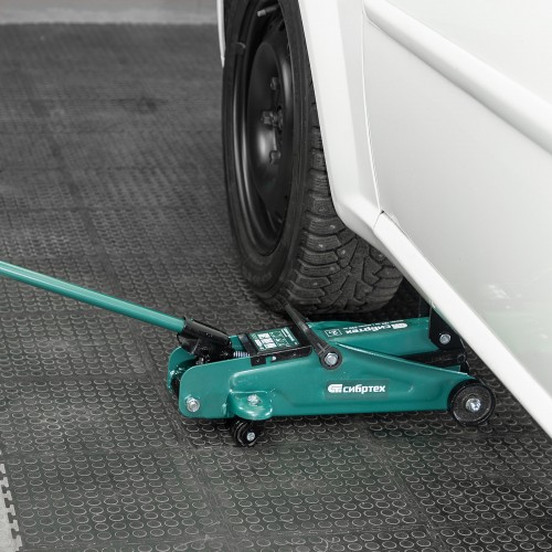 Домкрат гидравлический подкатной Сибртех 2 т 127-330 мм (50832) 