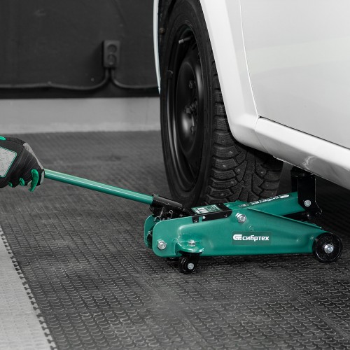 Домкрат гидравлический подкатной Сибртех 2 т 135-320 мм (50834) 3