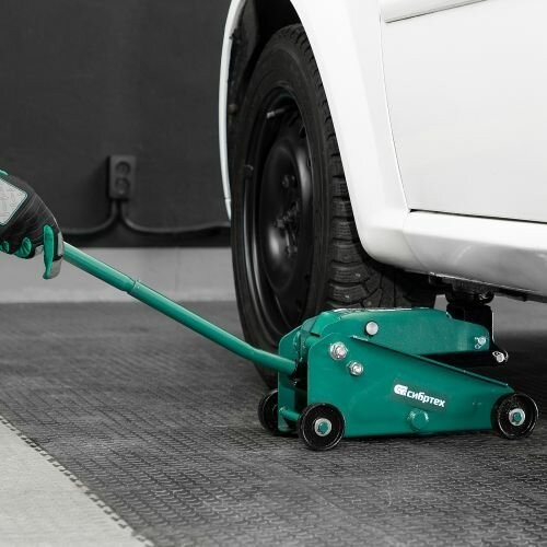 Домкрат гидравлический подкатной Сибртех 2,5 т 148-387 мм (50836) 5