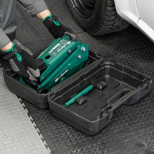 Домкрат гидравлический подкатной Сибртех 50837 2,5 т 148-387 мм 