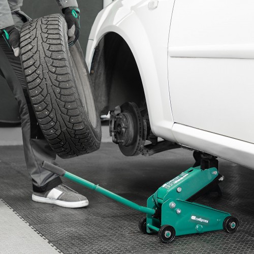 Домкрат гидравлический подкатной Сибртех 50837 2,5 т 148-387 мм 3