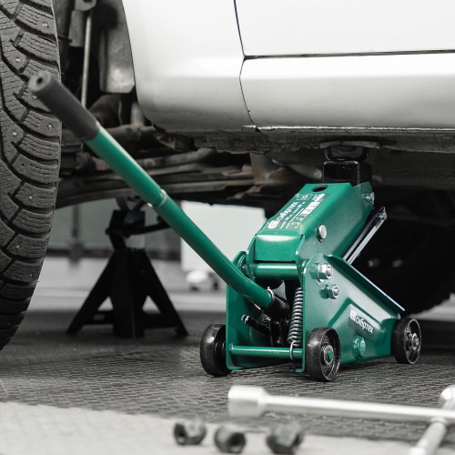 Домкрат гидравлический подкатной Сибртех 50837 2,5 т 148-387 мм 4