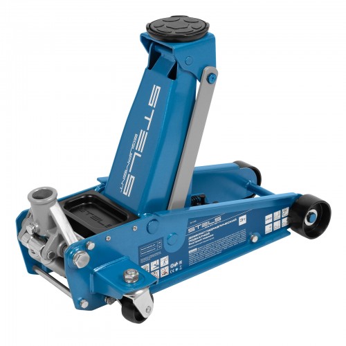 Домкрат гидравлический подкатнойй Stels 120-450мм 9