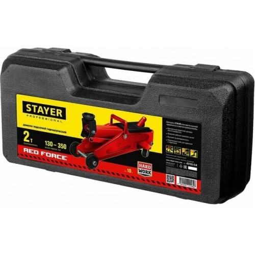 Домкрат подкатной гидравлический STAYER Red Force 43153 2т 130-350мм 9