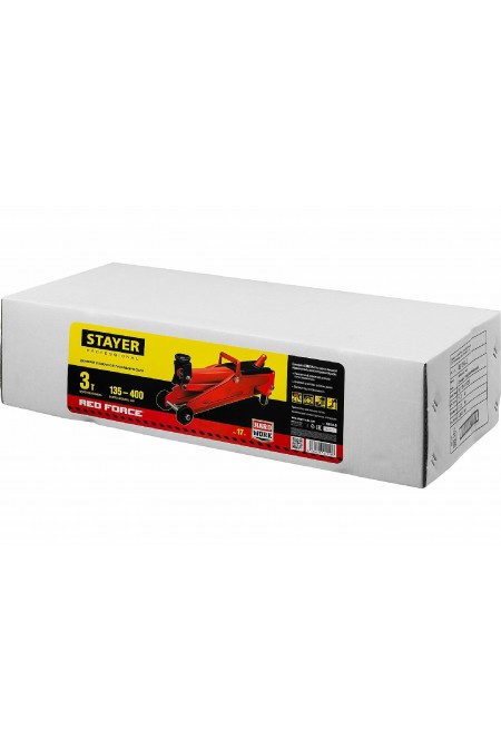 Домкрат подкатной гидравлический STAYER Red Force 43154-3 1