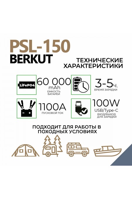 Пуско-зарядное устройство Berkut PSL-150 4