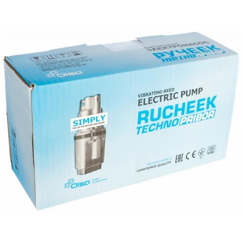 Насос вибрационный РУЧЕЕК Техноприбор - 1М 10м. (коробка) н.з. 18.с ТУ алюм. (145) 1